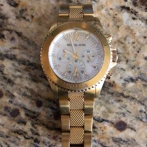 Gold and Pearl Micheal Kors Watch